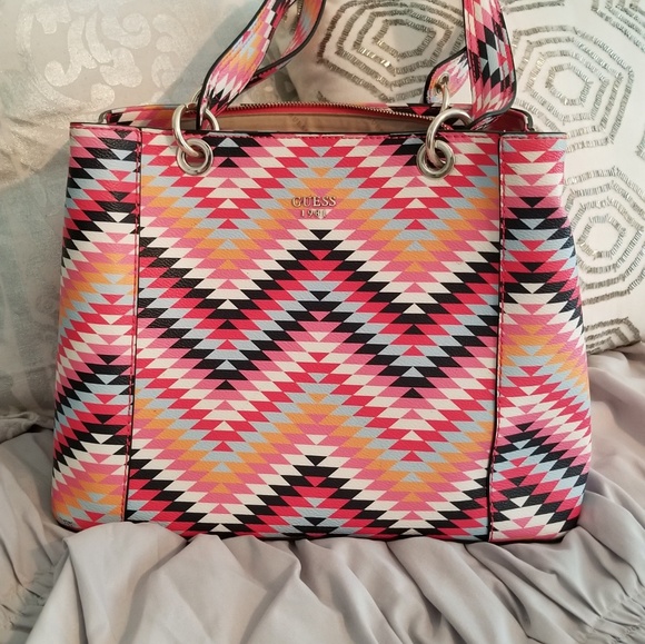 guess colourful bag